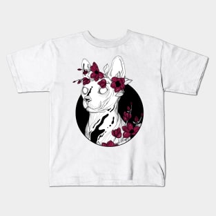 Flower Sphynx Kids T-Shirt